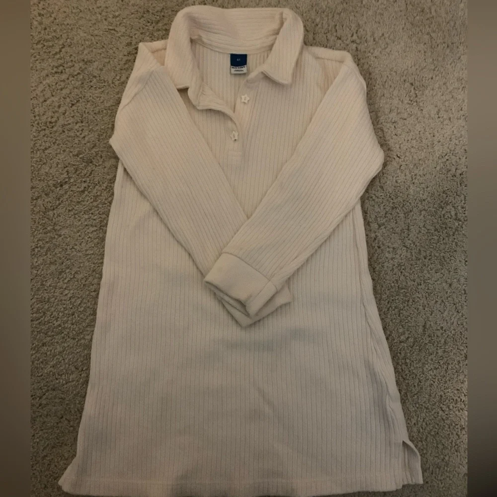 NWOT Old Navy Toddler Girls 4T Long-Sleeve Collared Rib-Knit Dress